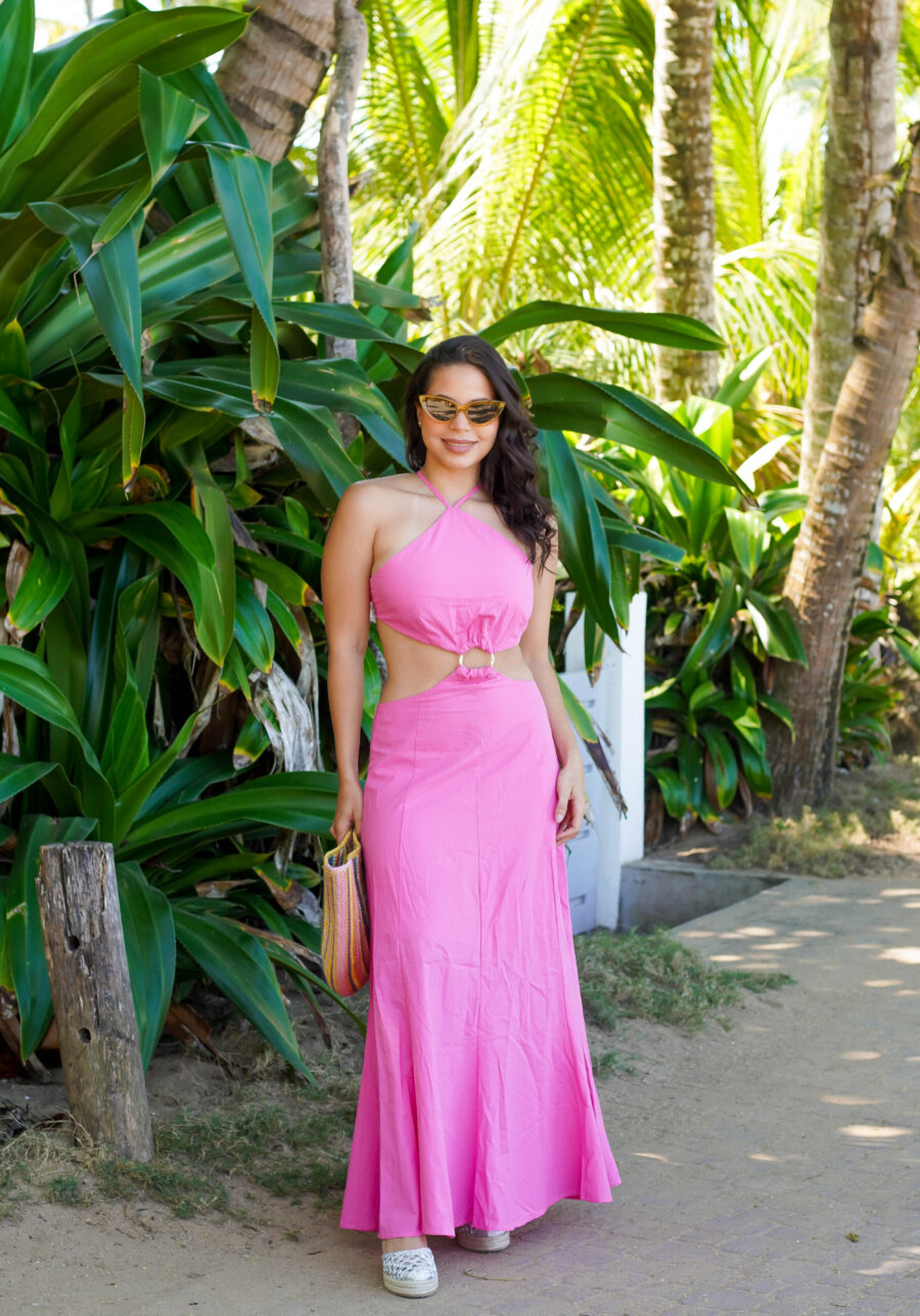 Vestido Rosado Isla CJD-1249-9 - Imagen 5