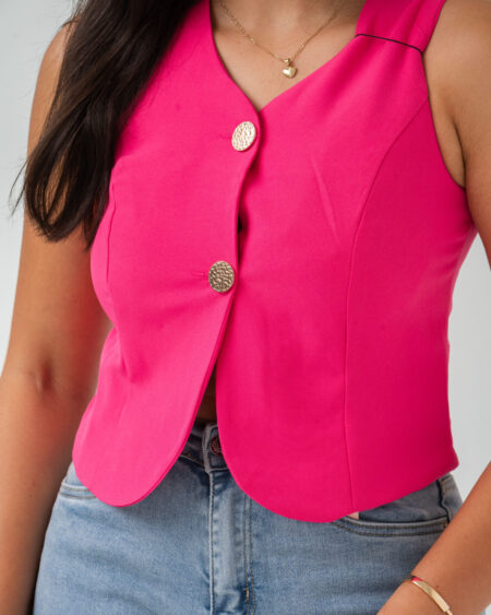 Chaqueta sin mangas con corte moderno